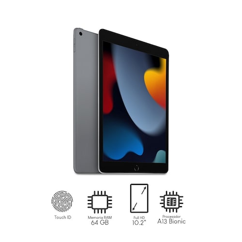 Apple iPad (9ª generación) 10.2" Wi-Fi 64GB - Gris espacial.