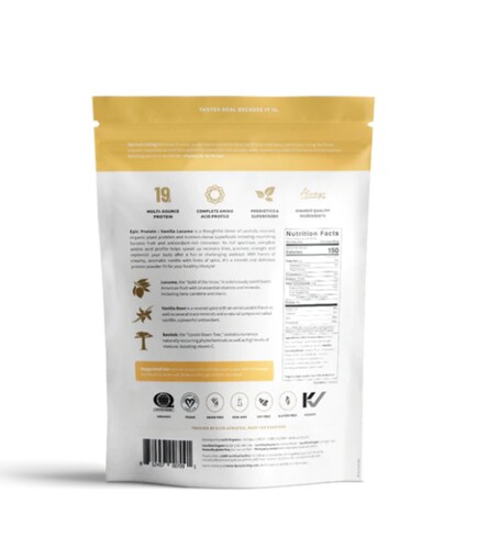 Proteína en polvo Orgánica Epic Protein sabor Vanilla Lúcuma