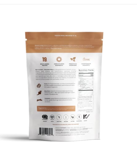 Proteína en polvo Orgánica Epic Protein sabor Chocolate Maca