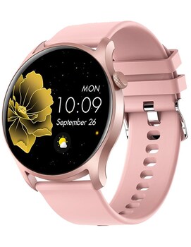 Reloj Inteligente Smart watch Fralugio Zx19 Dorado Notificaciones de Redes  Sociales