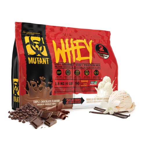Proteina Mutant Whey 2 Sabores 4lbs Chocolate y Vainilla