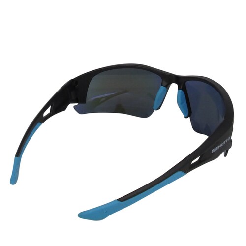 Lentes Ciclista Armazón Negro Micas Anti UV Colores Benotto
