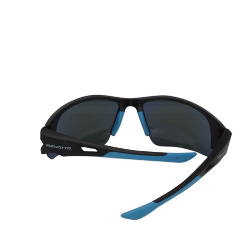 Lentes Ciclista Armazón Negro Micas Anti UV Colores Benotto