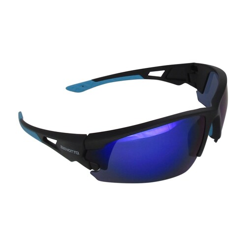 Lentes Ciclista Armazón Negro Micas Anti UV Colores Benotto