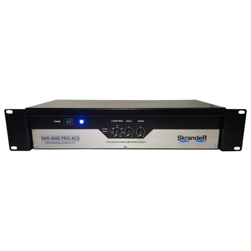 Amplificador Skrander 4 canales 600W con crossover