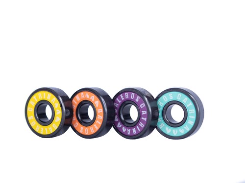 Set de 8 baleros de teflón tipo colores, abec 9 para patines y patineta