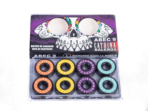 Set de 8 baleros de teflón tipo colores, abec 9 para patines y patineta