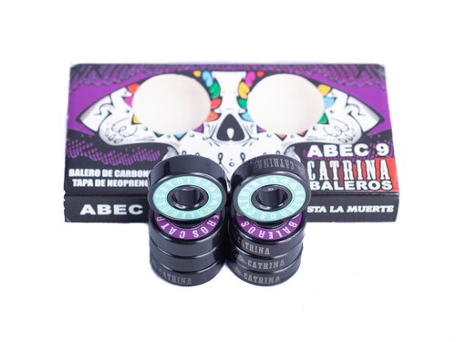 Set de 8 baleros de teflón tipo colores, abec 9 para patines y patineta
