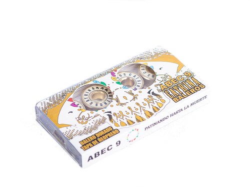 Set de 8 baleros de teflón tipo Gold, abec 9 para patines y patineta