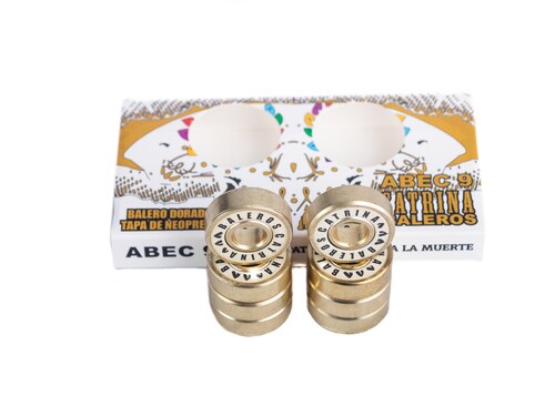 Set de 8 baleros de teflón tipo Gold, abec 9 para patines y patineta