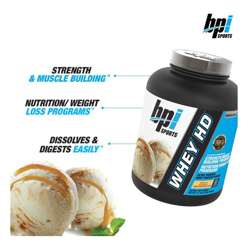 Proteina BPI Sports Whey HD 4.2lbs Galleta de Chocolate