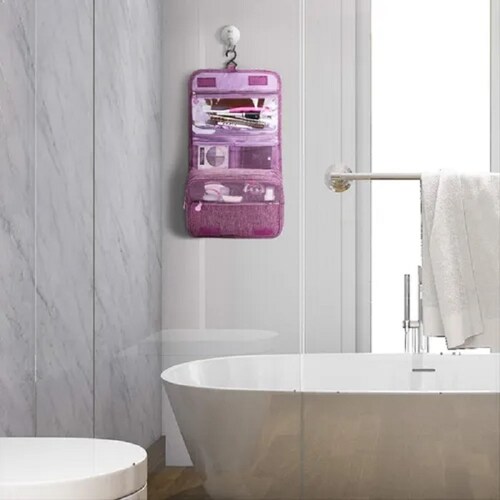 Organizador De Viaje Maleta Cosmetiquera Azul Violeta
