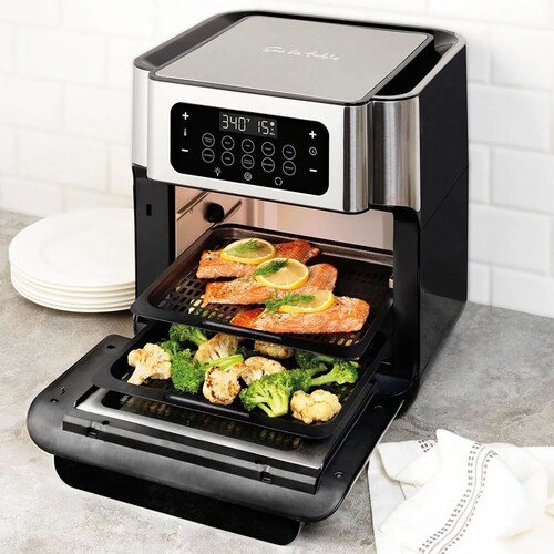 Horno Eléctrico con Air Fryer Rosticero de 12.3 litros