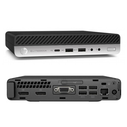CPU HP EliteDesk 800 G3 Mini- Intel Core i5, 6ta generación- 16GB RAM- 500GB HDD- WIFI- Windows 10 Pro- Equipo Clase A, Reacondicionado. .