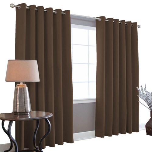 Cortinas Blackout 275cm Ancho X 215cm De Largo En 2 Paneles "Chocolate"