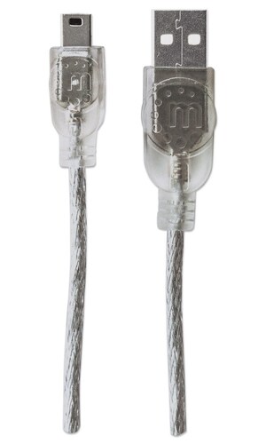 Cable 2.0 Mini B Usb 5 Pines Cel Lap Bocina Pc Velocidad 1.8 M 333412 Hub Transferencia Datos