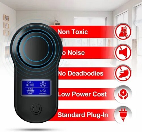 Repelente Ultrasónico Ahuyenta Mosquitos Ratas Cucarachas