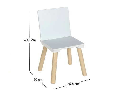 Escritorio Infantil  kids con 1 silla Blanco