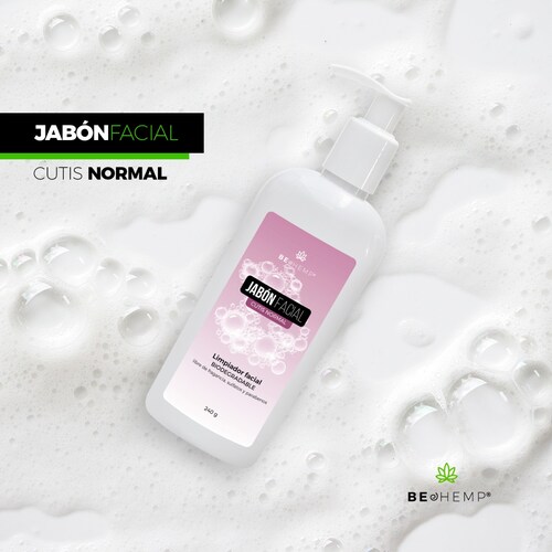 Jabón Facial Cutis Normal Biodegradable 250 g Beohemp