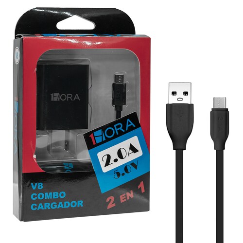 Cargador Combo V8  Gar064 5v 2.0a 1Hora
