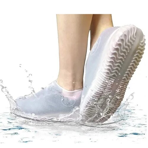 Protectores De Lluvia tenis Zapatos Portátil impermeable silicon 