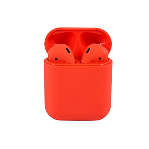 Reloj Led Digital Para Niños Personajes De Dibujos Animados Reloj De Banda Infantil Mas Audifonos Bluetooth Inalambrico i12 Android Color Rojo