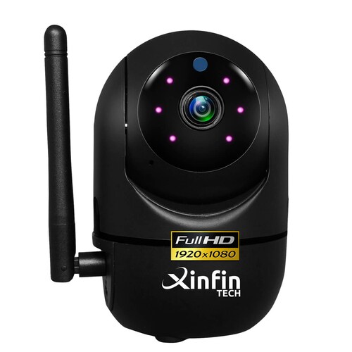CÁMARA NEGRA IP ROBÓTICA WIFI RASTREO DE MOVIMIENTO PARA INTERIOR FULL HD 1080P