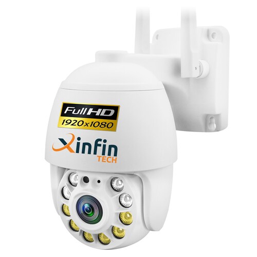 Cámara Ip Domo Exterior Wifi 1080p Visión Nocturna A Color
