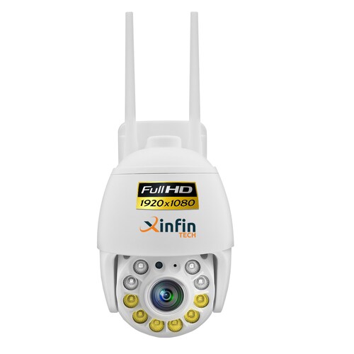 Cámara Ip Domo Exterior Wifi 1080p Visión Nocturna A Color