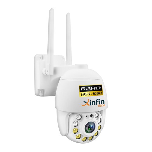 Cámara Ip Domo Exterior Wifi 1080p Visión Nocturna A Color