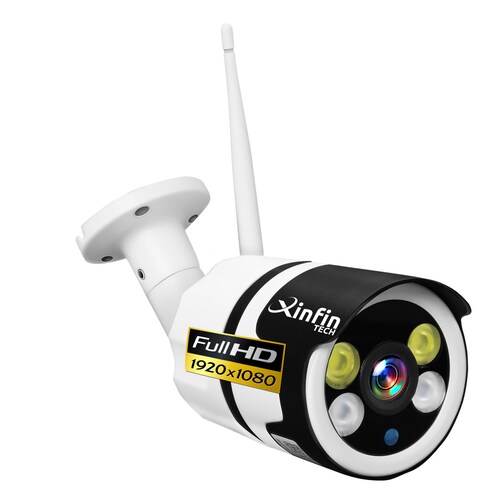 Cámara Seguridad IP Wifi Exterior Detección Fija FULL HD1080p