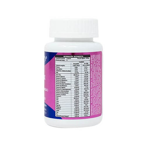 Complemix 9 Meses, 30 Capsulas 1.3 g c/u, Vitaminas, Minerales, Omega 3, Ideal durante el embarazo