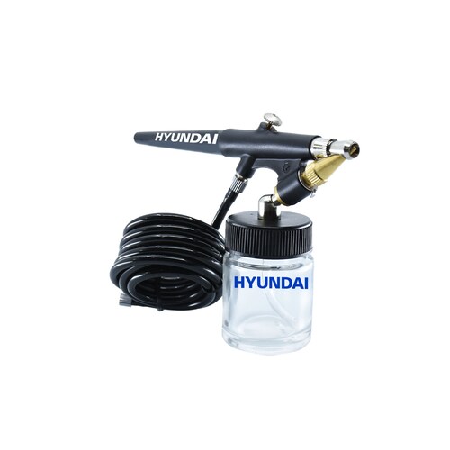 AEROGRAFO HYUNDAI CON BOQUILLA 0.5MM, 2 VASOS - HYAP900