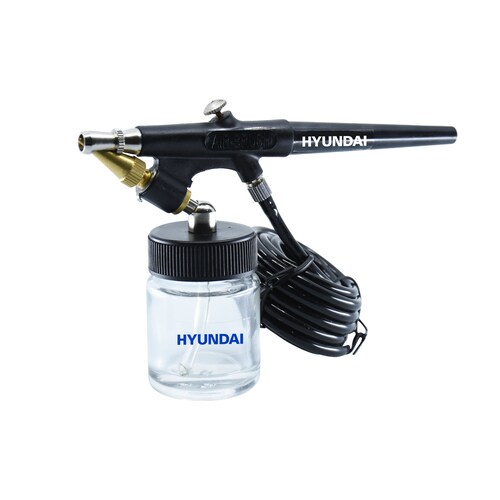 AEROGRAFO HYUNDAI CON BOQUILLA 0.5MM, 2 VASOS - HYAP900