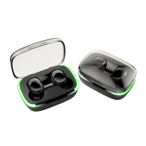 AURICULARES BLUETOOTH SIN CABLES AUX MICROFONO NEGRO DENVER