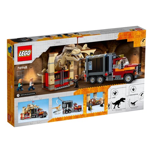 Lego 76948 Fuga de los Dinosaurios T. rex y Atrocirraptor