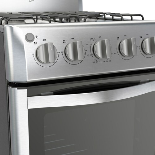 Estufa al Piso Whirlpool gas 20" parrillas de alambrón Silver WWR3000S