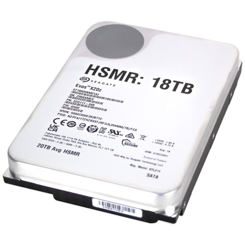Disco Duro Interno 18TB SEAGATE EXOS X20Z SATA 7200RPM ST18000NM013J 