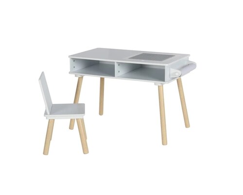 Escritorio Infantil  kids con 1 silla Blanco