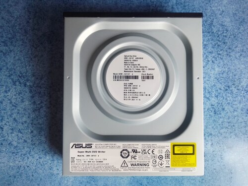 Quemador DVD ASU DRW-24F1ST/BLK/B/GEN/P2G INTERNO NEGRO PC GABIENTE DISCO LECTOR SATA JUEGO GAMER