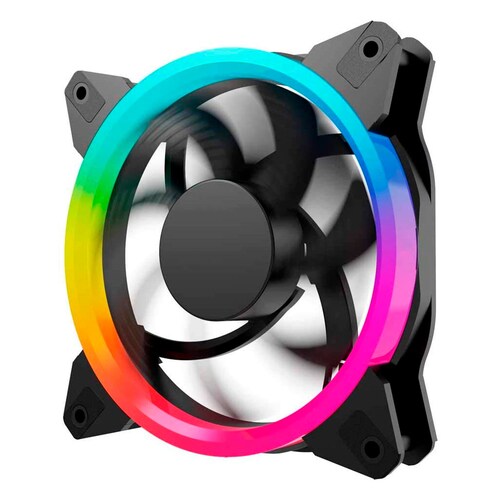 Ventilador Gamer de 120mm para Gabinete (5 piezas), RGB, conexión Molex 4 Pin, Ocelot OGF01