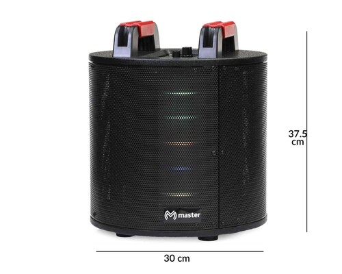 Kit de 2 Bafles Profesionales Bluetooth Sonido Envolvente 360 Grados Tecnologia TWS Sistema de Luces Integrado / Master / KIT-360SYSMALL
