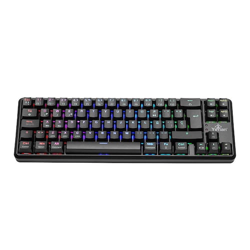 TECLADO GAMER YEYIAN YTM-28209R AKIL S3500 MECANIC SWITCH ROJO RGB