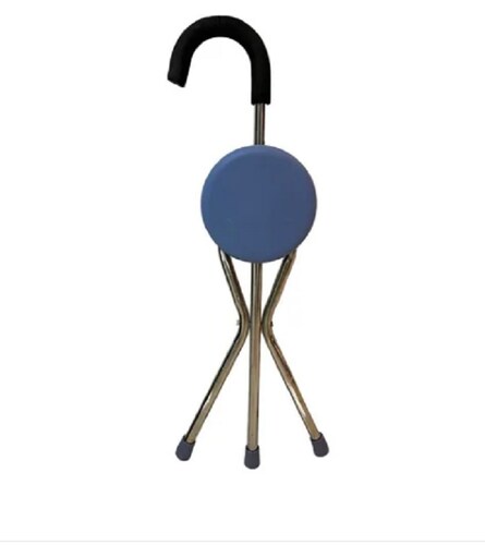 Bastón Con Asiento Plegable De 3 Apoyos