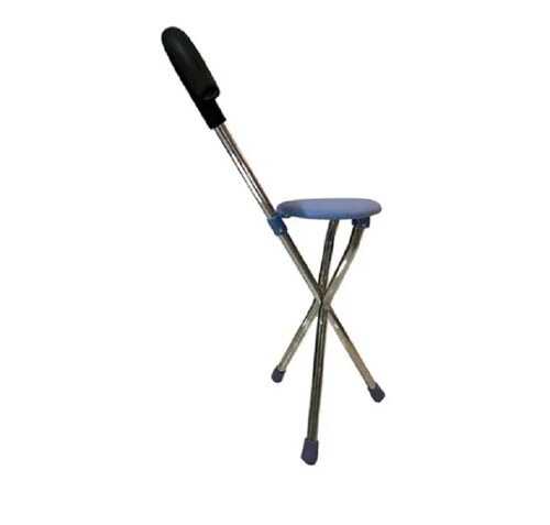 Bastón Con Asiento Plegable De 3 Apoyos