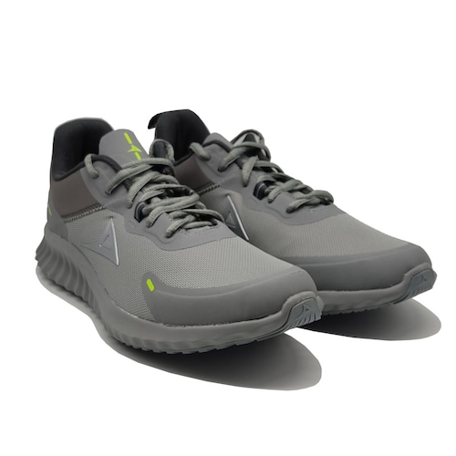 Tenis Pirma 4005 Gris Oxford Verde Hombre Running Correr Ejercicio Gym Originales