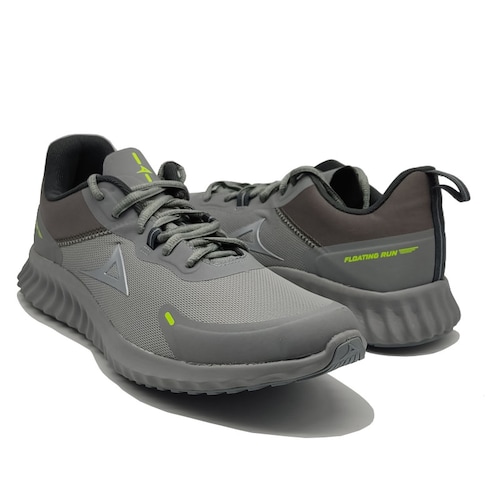 Tenis Pirma 4005 Gris Oxford Verde Hombre Running Correr Ejercicio Gym Originales