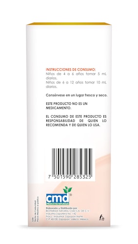 Big Complex Yummi, 240 ml, Sabor Melocoton, Omega 3, Beta glucano, Quercetina