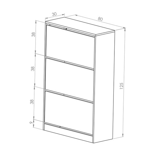 Organizador De Zapatos Hogare, mueble Zapatero Madera, Venecia Moderno y Elegante Blanco Nórdico