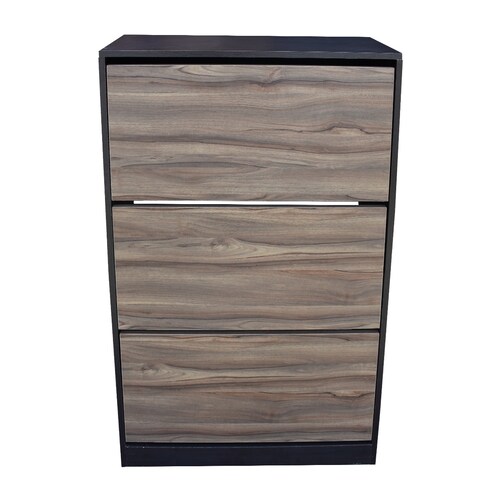 Organizador De Zapatos Hogare Mueble Zapatero Madera Venecia Elegante  y Minimalista Chocolate Parota